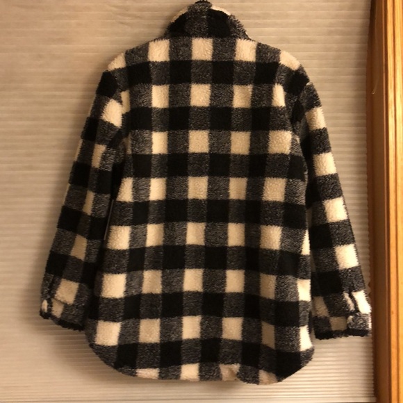 NWT Boundless North Sundance Catalog Black Plaid Jacket medium - Picture 3 of 4